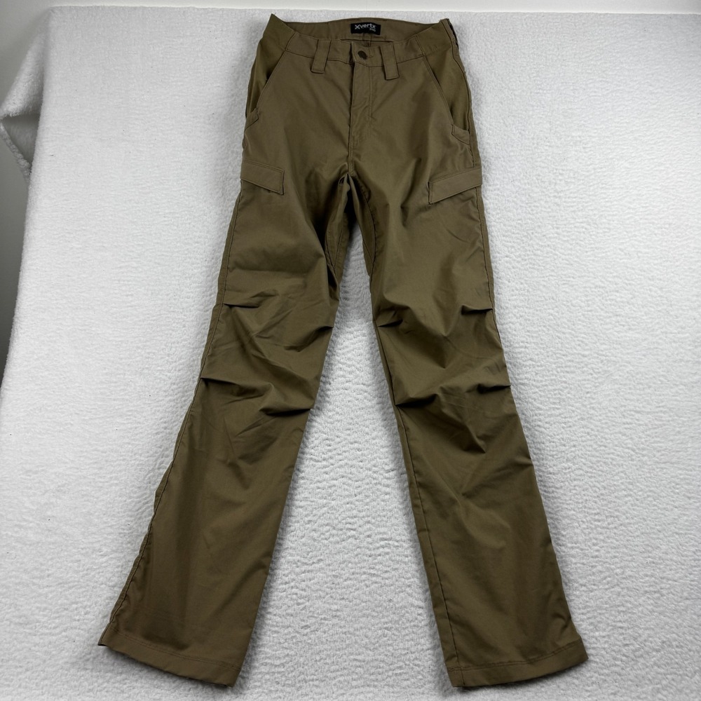 Vertx Pro Fusion Flex Pants Womens 02 Brown Cargo‎ Pocket Comfort Athletic Fit